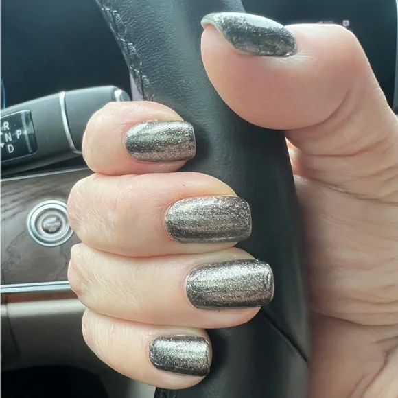 *Retired* Color Street: Hypnotic Hematite | Deep Silver Metallic Gray Winter - Picture 7 of 11